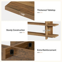 63" Console Table, 3-Tier Narrow Entryway Table Accent Furniture