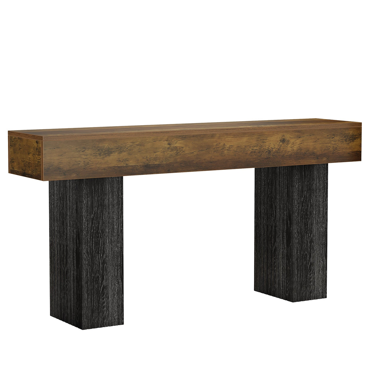 63" Console Table, Farmhouse Entryway Table Behind The Couch