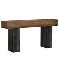 63" Console Table, Farmhouse Entryway Table Behind The Couch