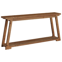 63" Console Table, Wood Sofa Table with 2-Tier Storage for Living Room