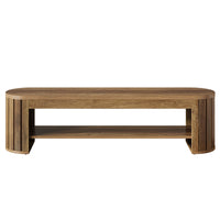 63" Entryway Bench, 2-Tier Narrow Shoe Bench with Shoe Storage