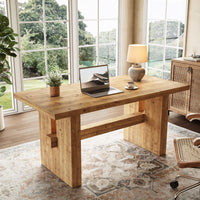 63" Executive Desk, Wood Office Computer Desk for Home Office