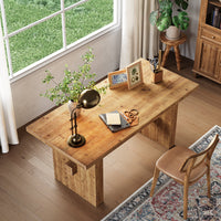 63" Executive Desk, Wood Office Computer Desk for Home Office