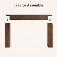 63"Solid Wood Console Table,  Farmhouse Sofa Table Behind Couch for Entryway