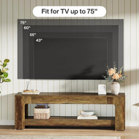63" TV Stand, Entertainment Center Television Console for up to 75-Inch TVs