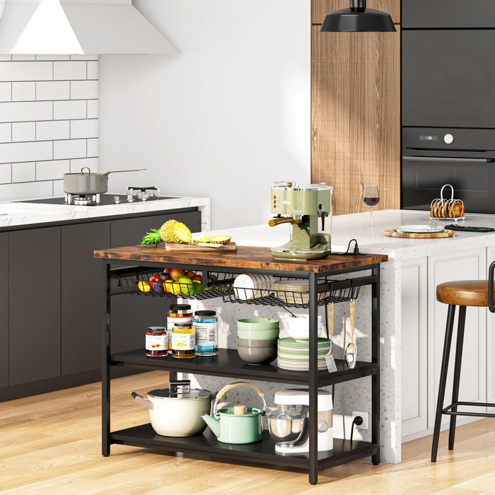 Island Table with Power Outlets