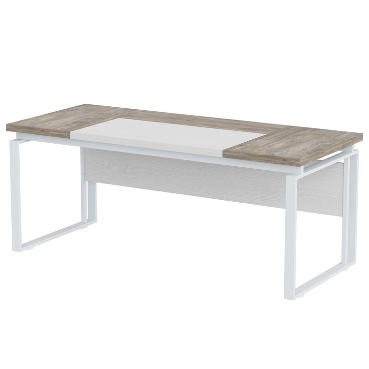 63" Computer Desk, Modern Executive Desk with Sturdy Legs