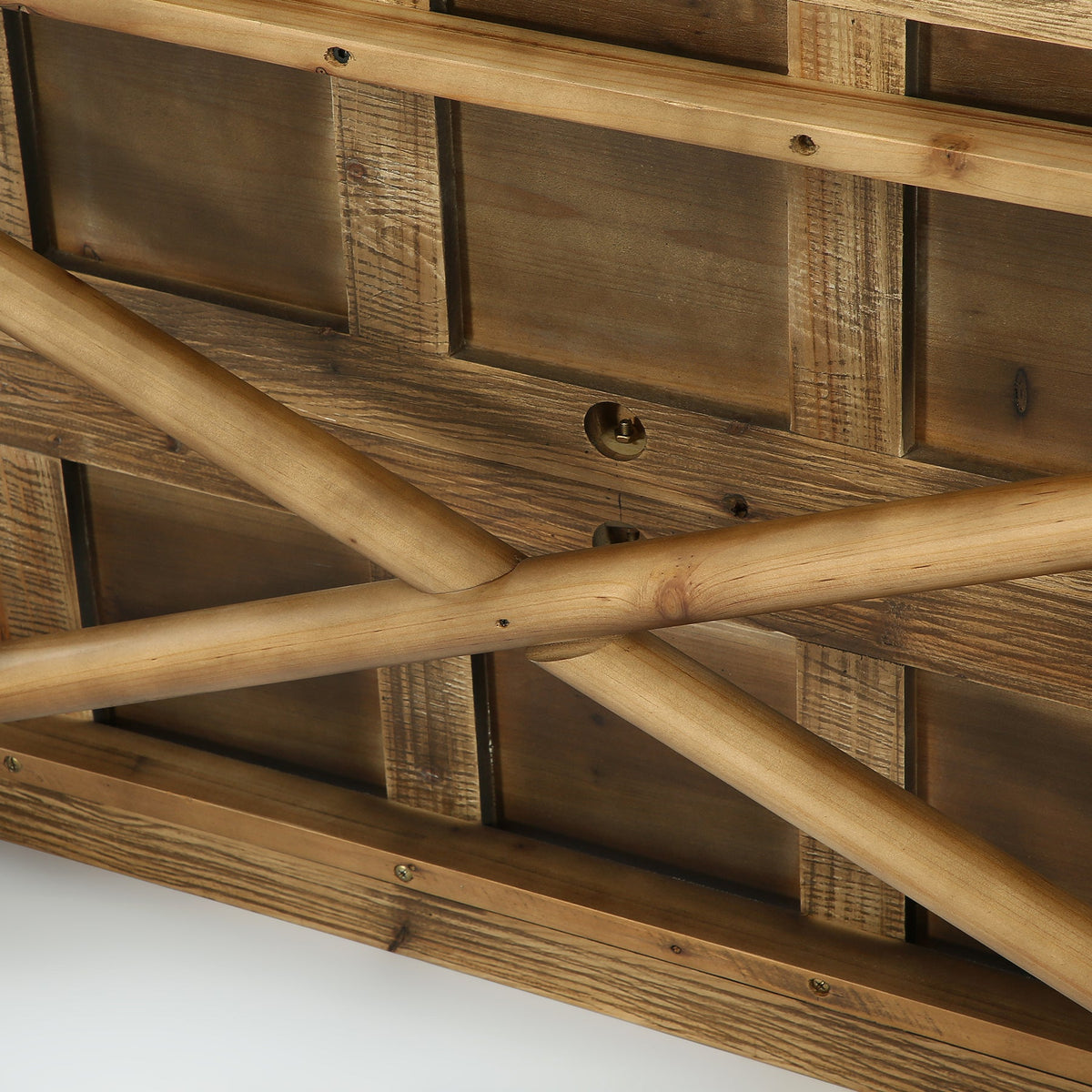 Solid Wood Home Office Desk, 62.99" Farmhouse Executive Computer Desk