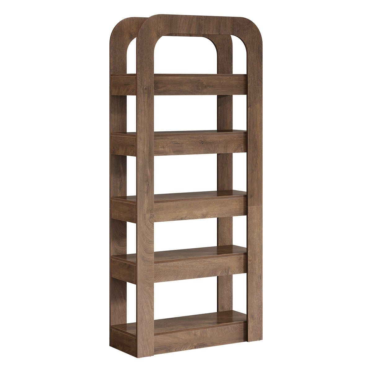 70.9" Bookshelf, 5-Tier Bookcase Storage Unit with Open Shelves