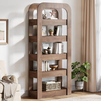 70.9" Bookshelf, 5-Tier Bookcase Storage Unit with Open Shelves