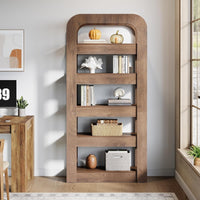 70.9" Bookshelf, 5-Tier Bookcase Storage Unit with Open Shelves