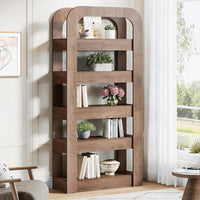 70.9" Bookshelf, 5-Tier Bookcase Storage Unit with Open Shelves