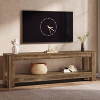 70.9" Farmhouse TV Stand, Wood Entertainment Center for 65/70/80/85-Inch TVs