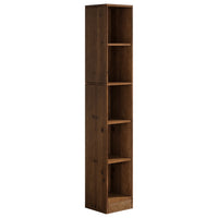 70.9" Tall Bookshelf, 5-Tier Wood Corner Bookcase Display Shelves for Home Office