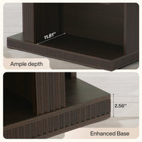 70" Bookshelf, 5-Tier Modern Bookcase with Open Display Shelves