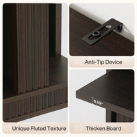 70" Bookshelf, 5-Tier Modern Bookcase with Open Display Shelves