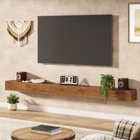 74.8" Fireplace Mantel Shelf, Wall Mounted Floating Shelves Display Shelves