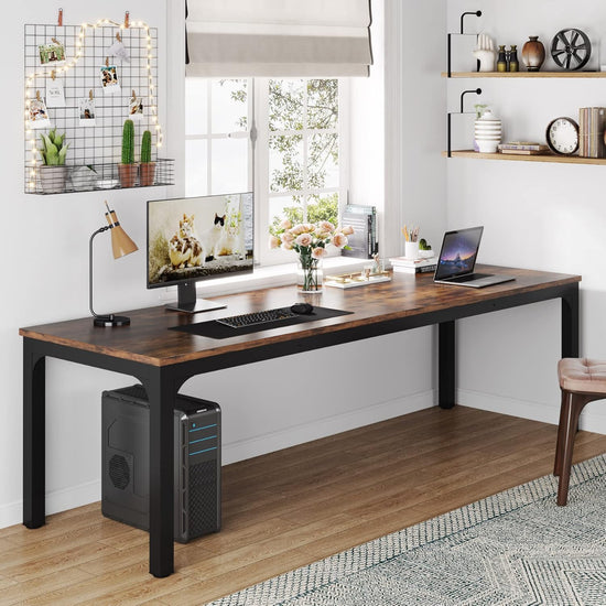 78.7" Extra Long Computer Desk, Rectangle Executive Desk Conference Table