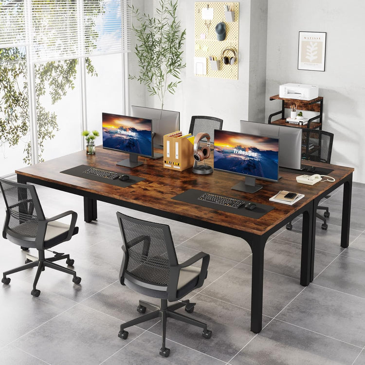 78.7" Extra Long Computer Desk, Rectangle Executive Desk Conference Table