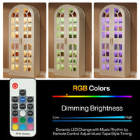 78.7" Shoe Cabinet, 8-Tier Modern Shoes Organizer Rack with Led Lights