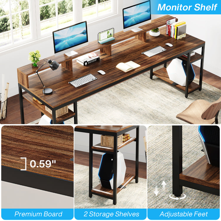 Computer Desk With Monitor Stand