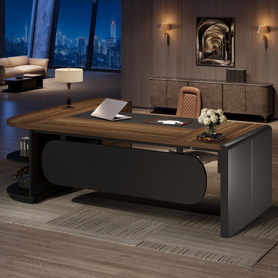 #Color_Light Walnut & Black