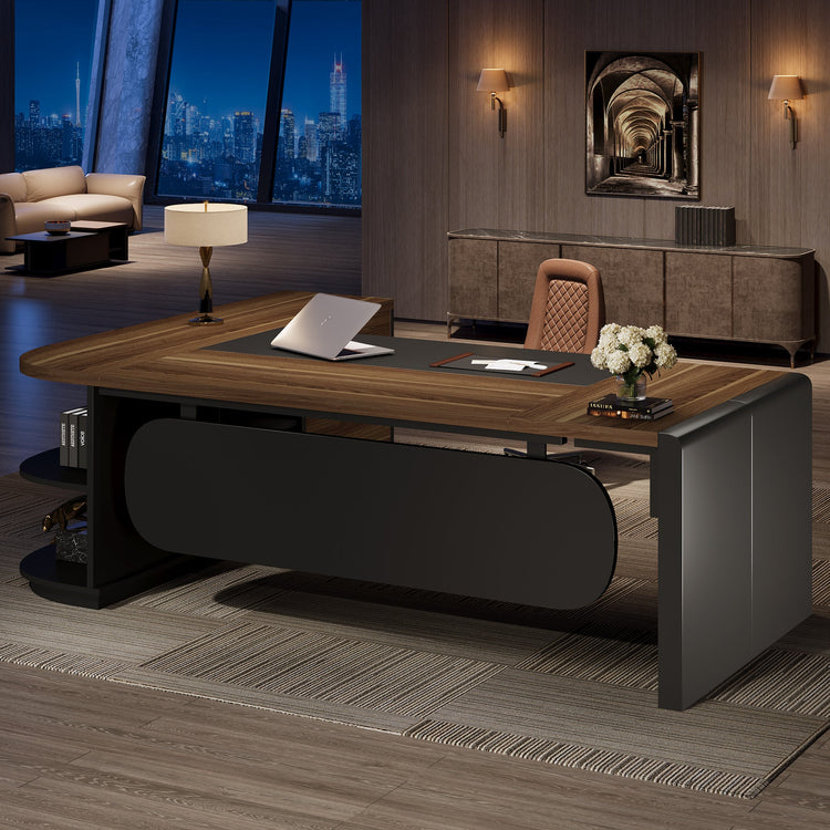 #Color_Light Walnut & Black