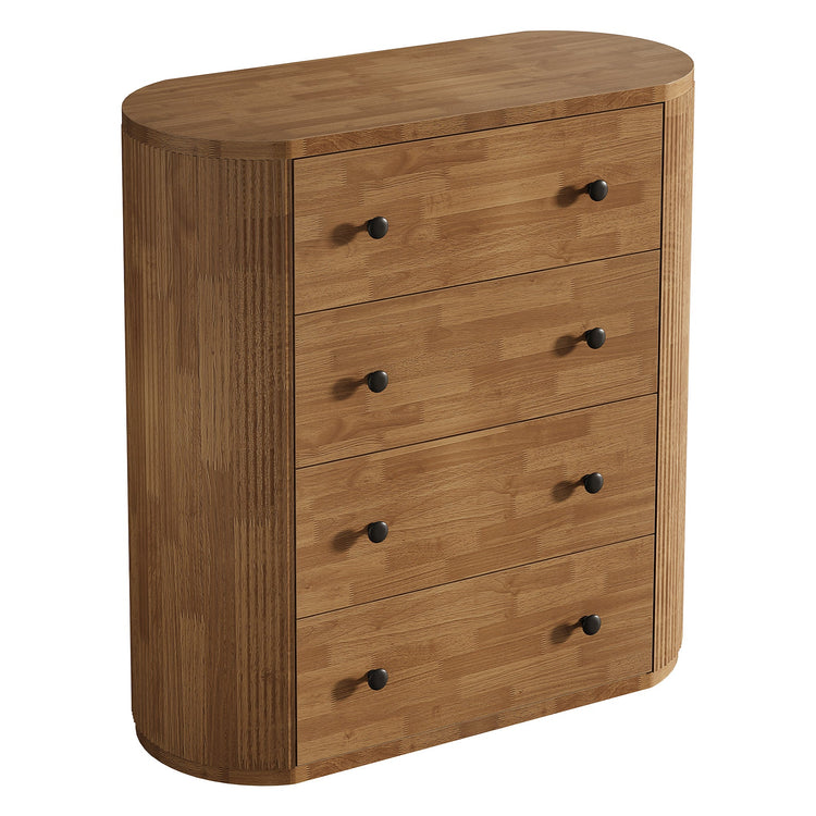 4-Drawer Chest Dresser, 39.4" Wooden Storage Cabinet Organizer