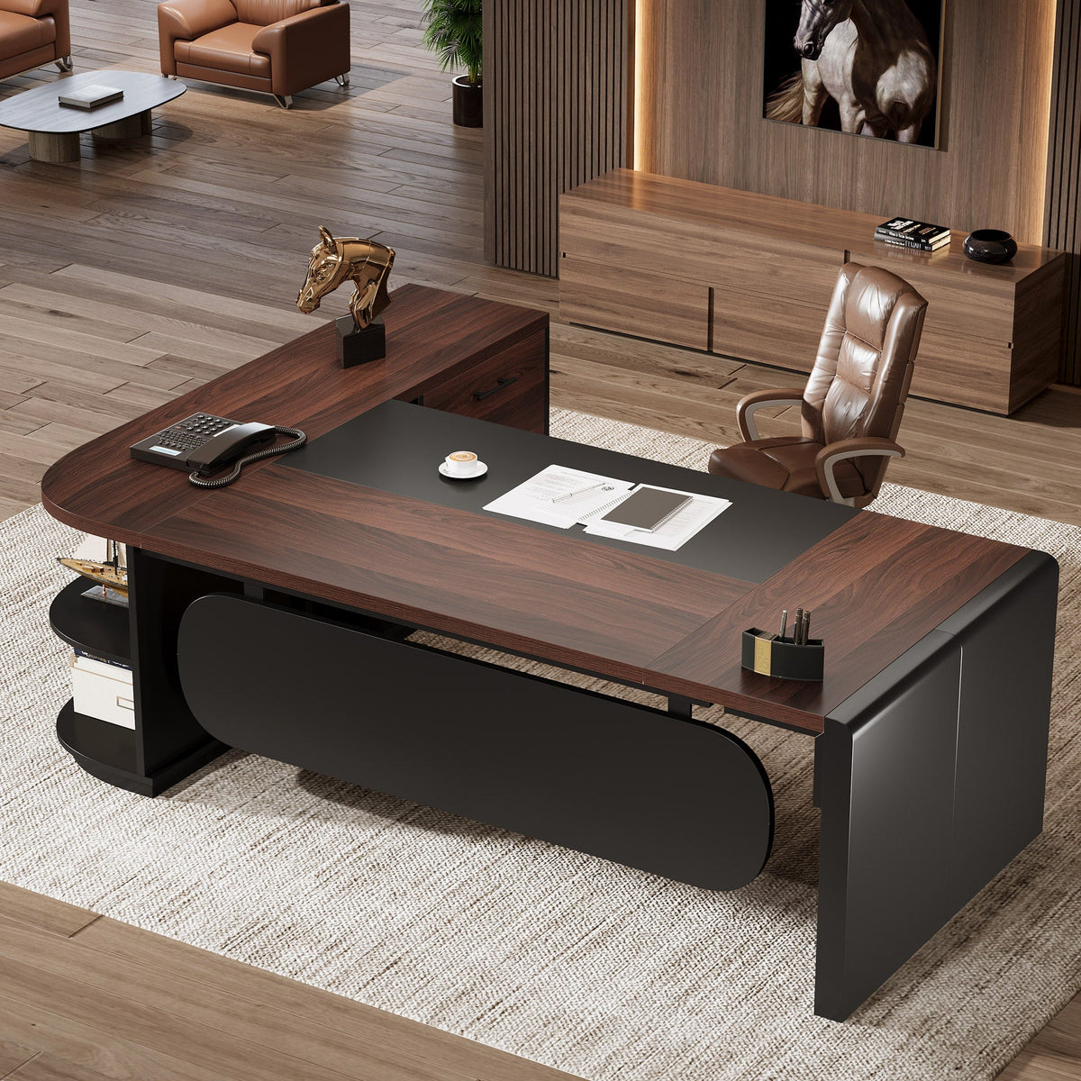 #Color_Walnut & Black