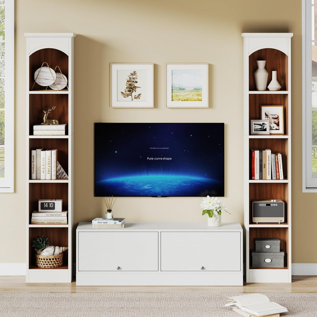 #Color_Walnut & White