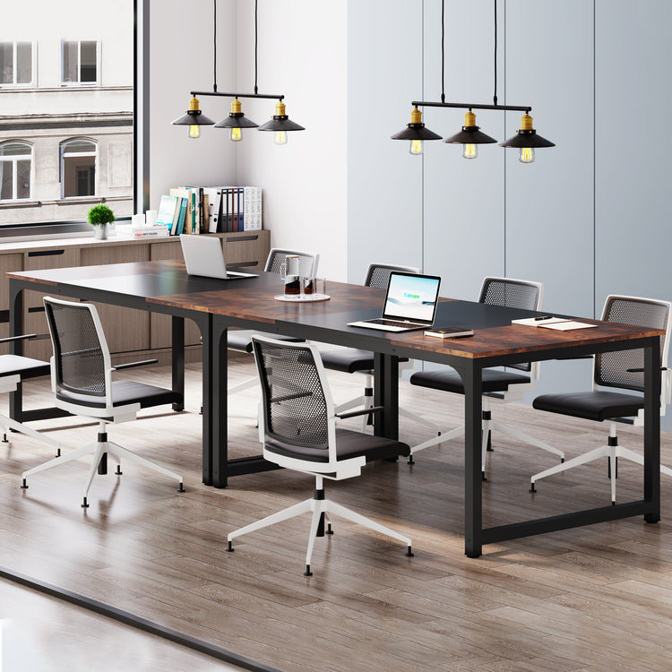 Simple Conference Table, Rectangular Meeting Table Computer Desk