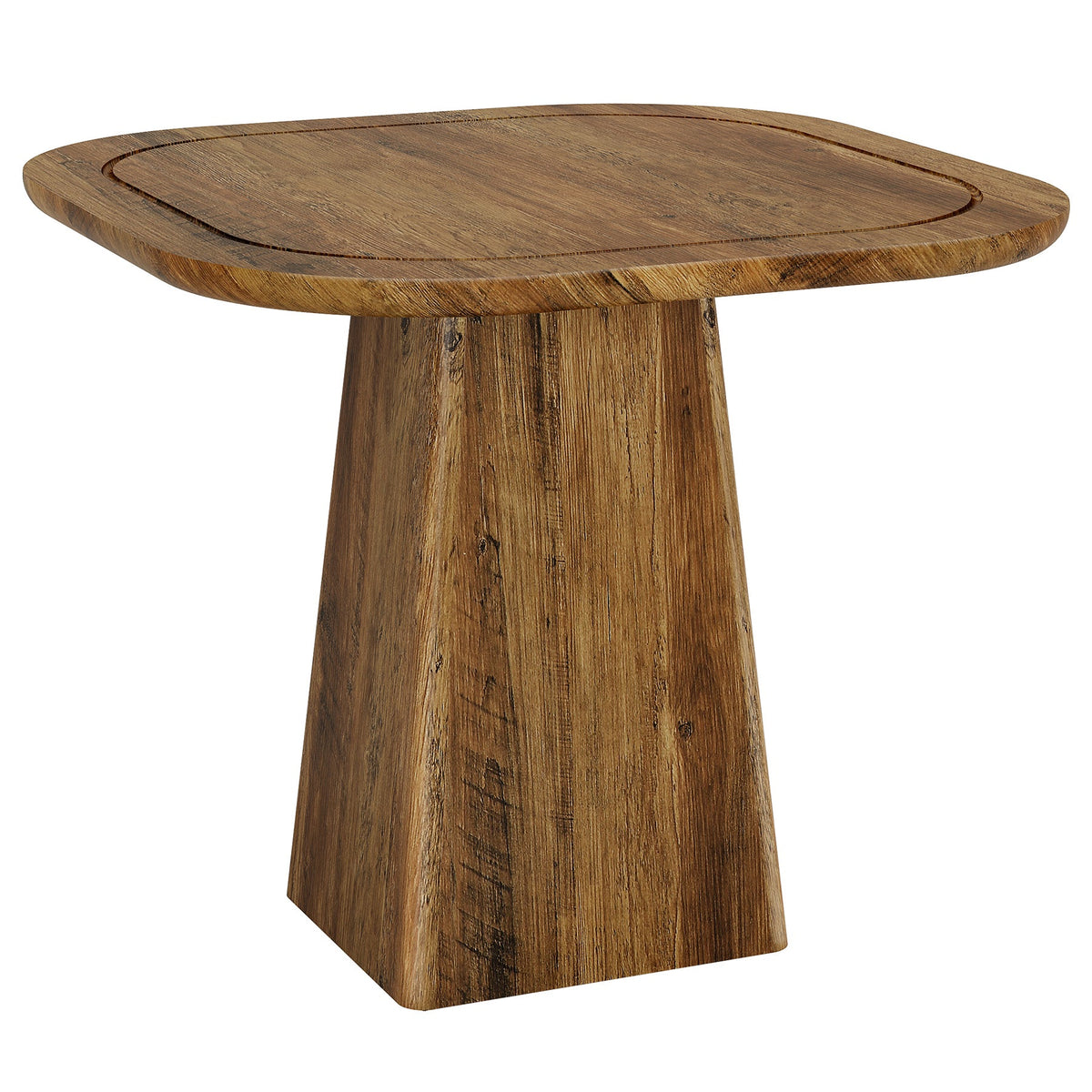 Square Dining Table for 2-4, 31.5" Kitchen Table with Heavy-Duty Pedestal Base