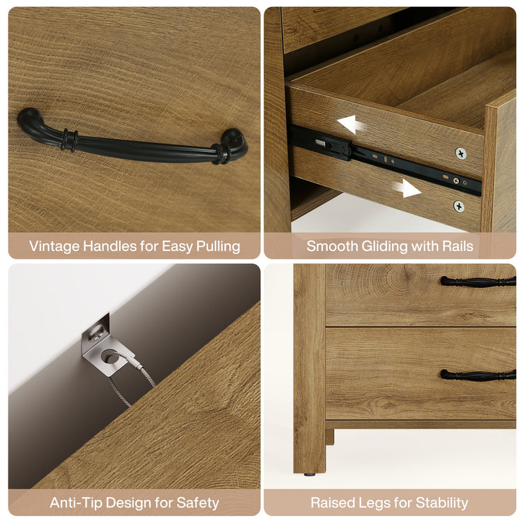 70.9" Bookshelf with Drawers, Modern Bookcase with 3-Tier Open Shelf