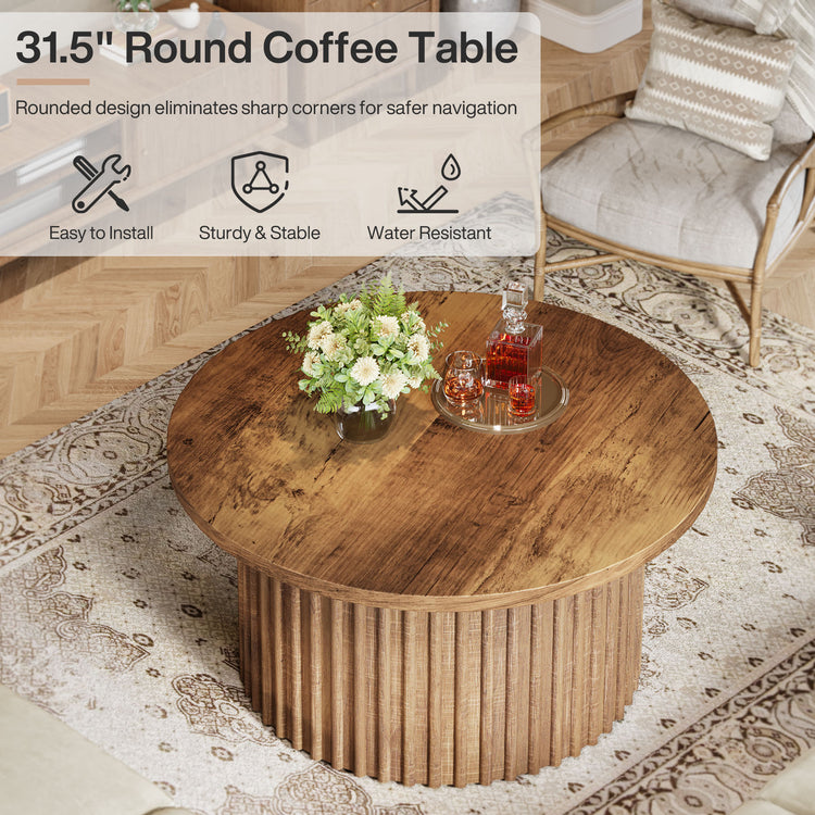 Farmhouse Circle Center Table