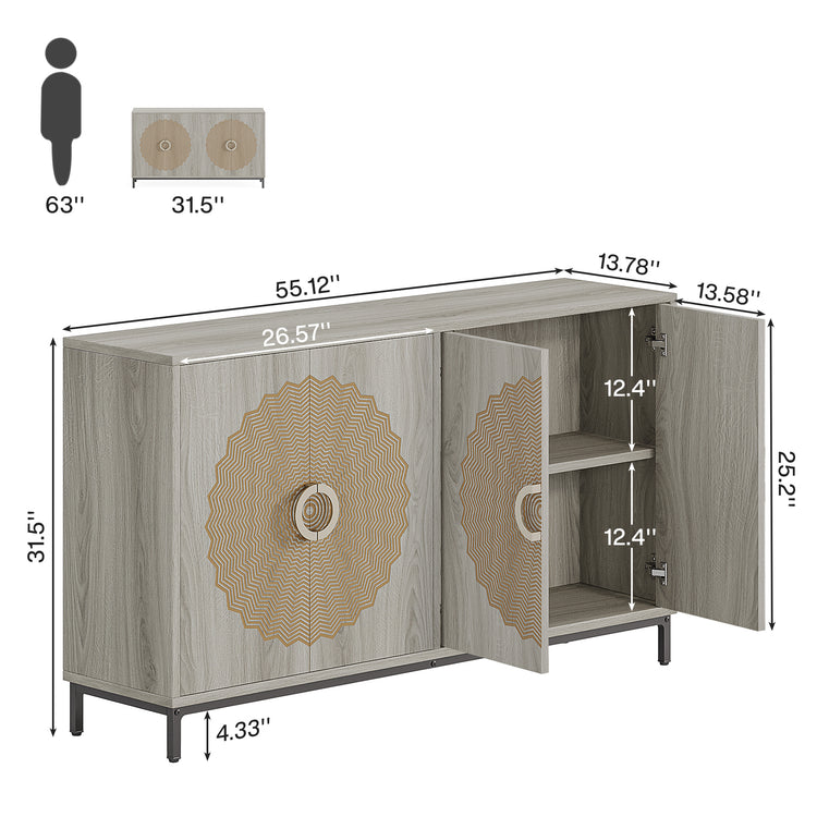 55" Sideboard Buffet