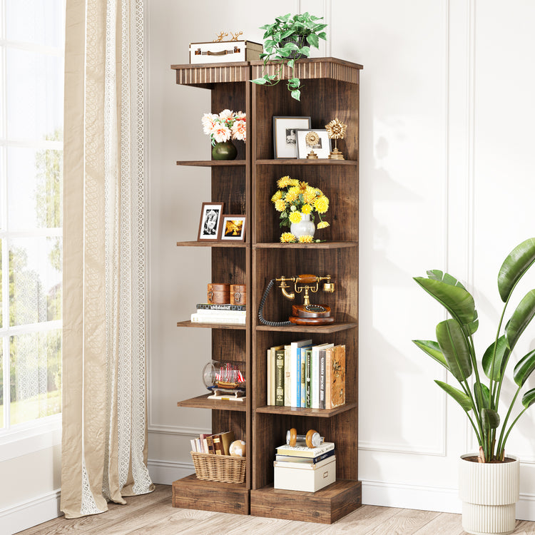 Corner Bookcase Storage Rack