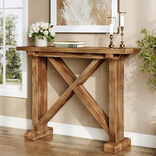 41.3" Console Table, Farmhouse Wood Entryway Table Sofa Table