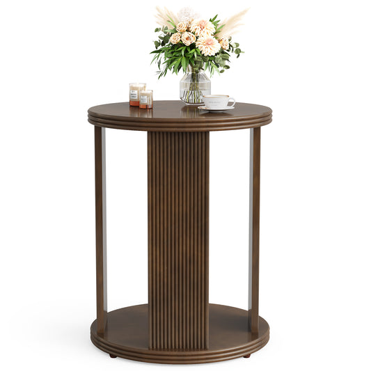 Round Side Table Nightstand
