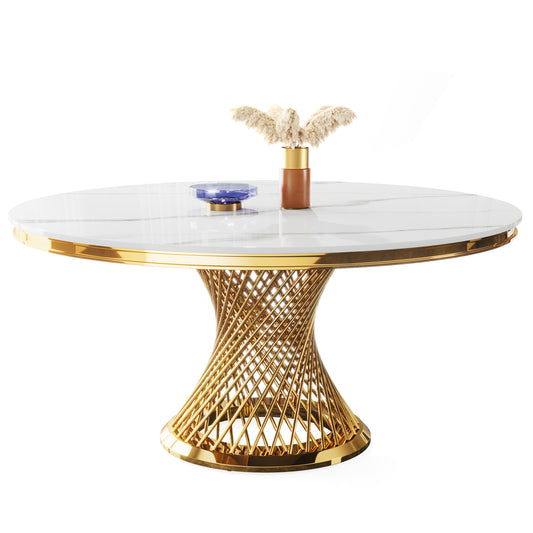59" Round Dining Table Sintered Stone