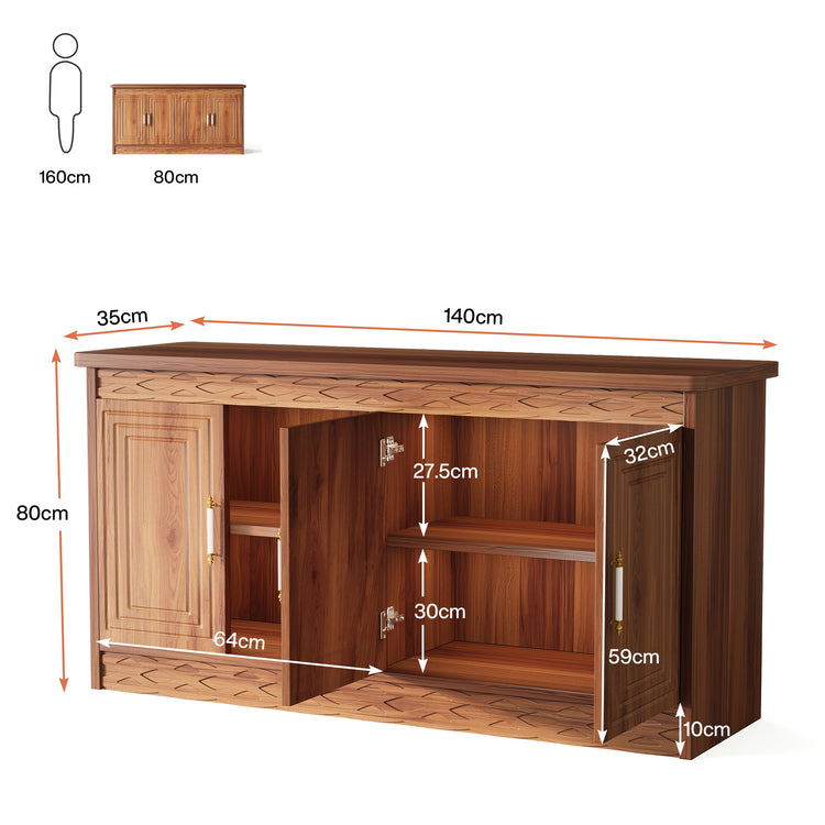 Wood Sideboard Buffet Cabinet