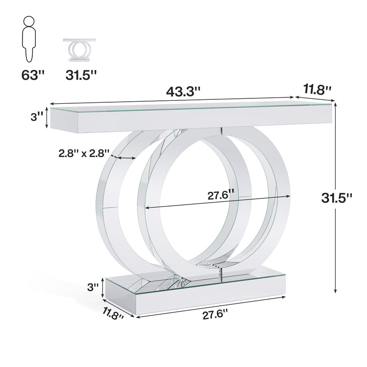 Glass Sofa Table