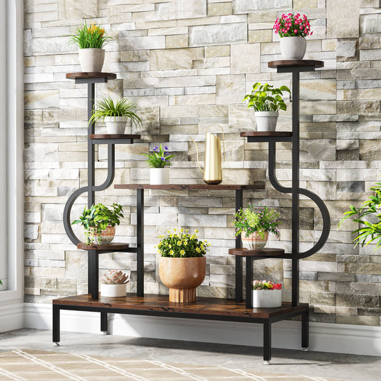 Plant Stand, 8-tier Potted Ladder Holder Flower Rack Shelves Tribesigns