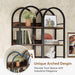 Tribesigns Bookshelf, 6-Tier Open Bookcase 78.7" Arched Display Shelf Tribesigns