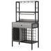 Tribesigns Wine Rack, 64" Wine Bar Cabinet with 6 Hooks & Drawer