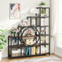 Tribesigns Bookshelf, 6 Tier Ladder Bookshelf 12 Cubes Stepped Etagere Bookcase Tribesigns