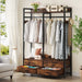 Freestanding Closet Organizer, Garment Rack with Drawers & Shelves Tribesigns