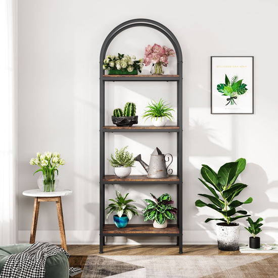 Tribesigns Bookshelf, Freestanding Bookcase Display Rack with Storage Shelves Tribesigns