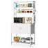 5 Tier Kitchen Bakers Rack with Hutch, Cabinet & 8 Hooks Tribesigns
