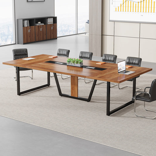 8FT Conference Table, 94.49" Large Meeting Table for 10 People Tribesigns