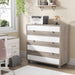 3-Drawer File Cabinet, Wood Filing Organization Storage Cabinet Tribesigns